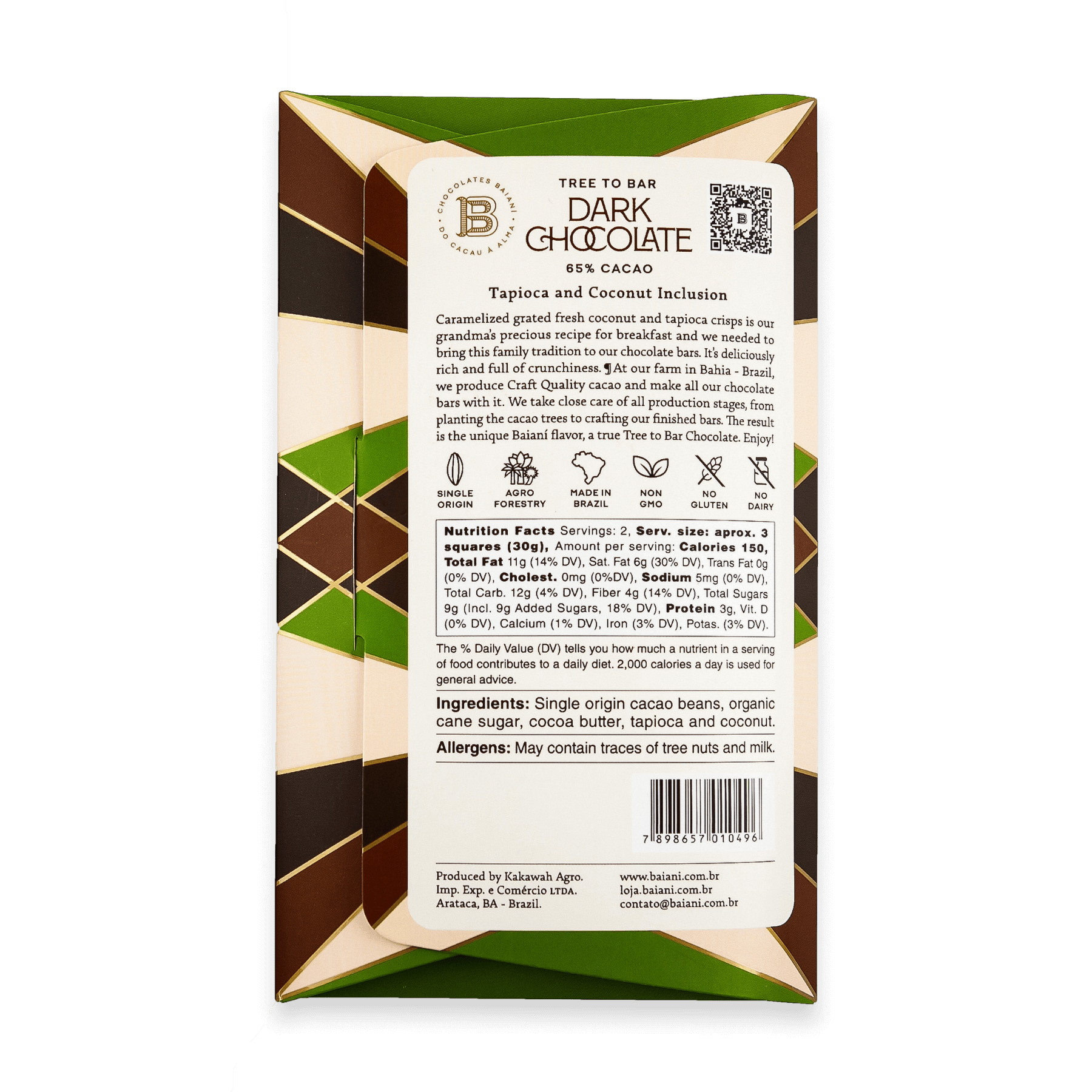 65% Cacao – Tapioca & Coconut