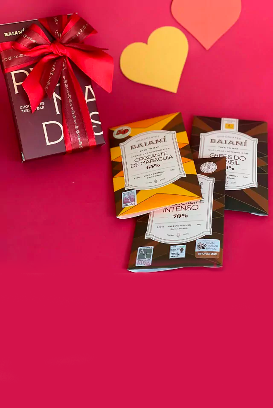 Kit Amor Ousado – 3 Barras de Chocolates Premiados