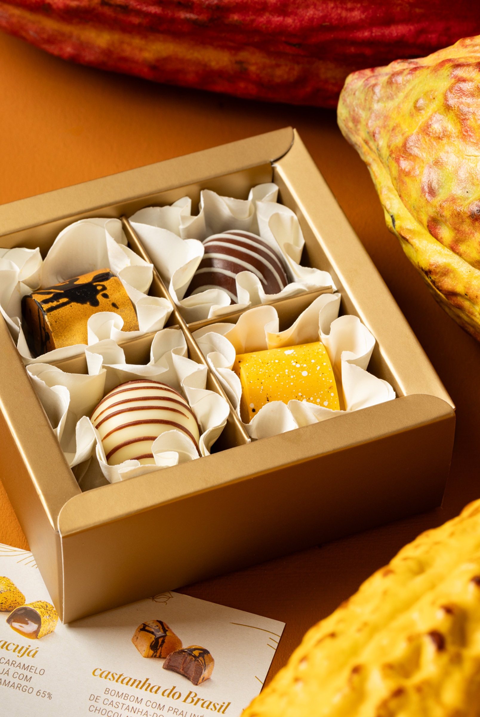 Caixa com 4 Bombons Baianí + Pati Piva 45g